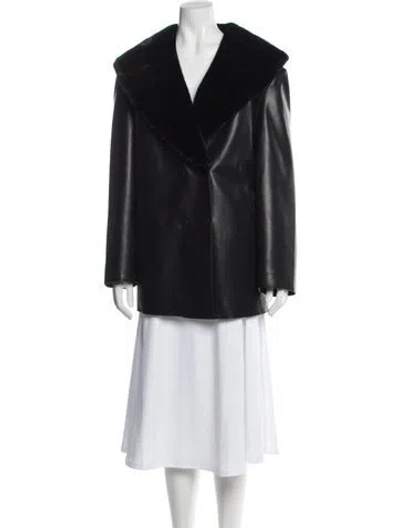 Pre-owned Mercer Collective Wool Coat In Black