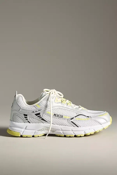 Mercer The-re-run Metallic Neon Sneakers In Yellow