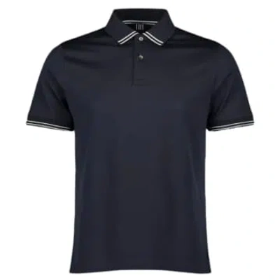 Mercery Clare Tipped Polo In Blue