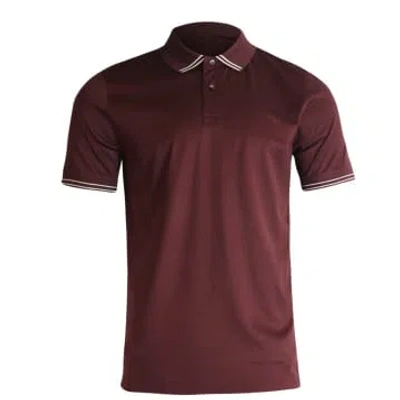 Mercery Clare Tipped Polo In Russet