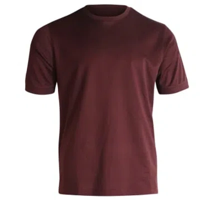 Mercery Lacer Micro Stitch Split T-shirt In Russet
