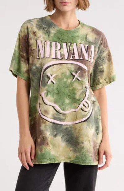 Merch Traffic Nirvana Graphic Camouflage T-shirt