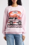 Merch Traffic Bronco Graphic Sweatshirt In Pink