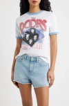 Merch Traffic Doors Ringer Graphic T-shirt In White