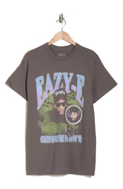 Merch Traffic Eazy E Cotton Graphic T-shirt In Charcoal