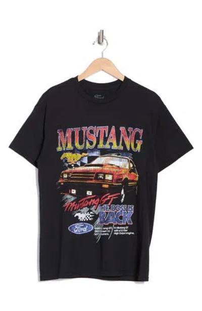 Merch Traffic Ford Mustang Cotton Graphic T-shirt In Black