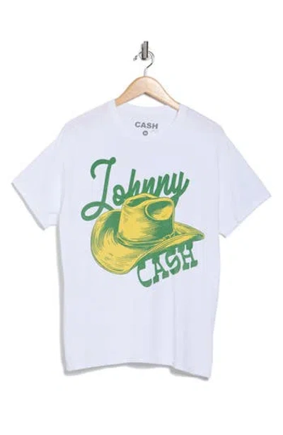 Merch Traffic Johnny Cash Graphic T-shirt In White