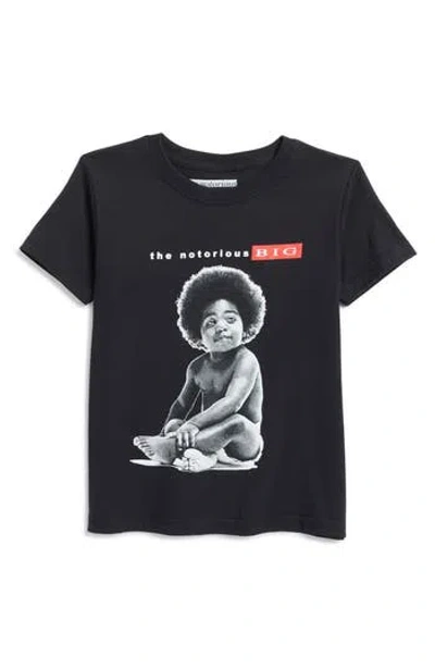 Merch Traffic Kids' Baby Biggie Cotton Graphic T-shirt In Solid Black