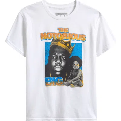 Merch Traffic Kids' Biggie Baby Collage Cotton Graphic T-shirt In White