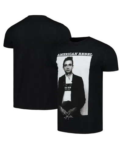 Merch Traffic Men's And Women's Black Johnny Cash Mug Shot T-shirt