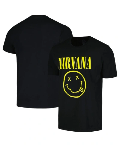 Merch Traffic Men's And Women's Black Nirvana Smile T-shirt