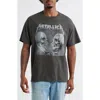 Merch Traffic Metallica Skull Graphic T-shirt In Gray