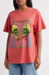Merch Traffic Metallica Skulls Cotton Graphic T-shirt