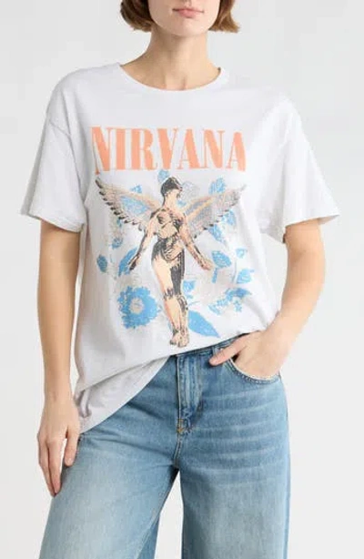 Merch Traffic Nirvana Angel Graphic T-shirt In White