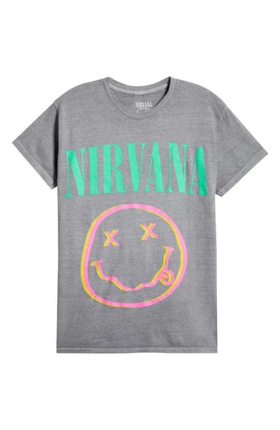 Merch Traffic Nirvana Graphic T-shirt In Charcoal Grey