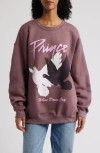 Merch Traffic Prince Birds Graphic Sweatshirt In Purple