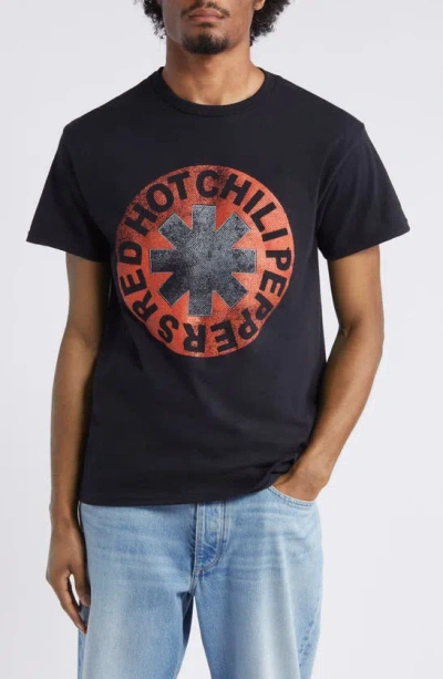 Merch Traffic Red Hot Chili Peppers Asterisk Graphic T-shirt In Black