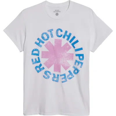 Merch Traffic Red Hot Chili Peppers Oversize Graphic T-shirt In White