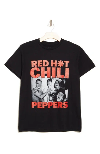 Merch Traffic Red Hot Chili Peppers Photo Graphic T-shirt In Black