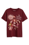 Merch Traffic The Smashing Pumpkins Graphic T-shirt In Maroon