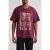 Merch Traffic Tool 10,000 Days Album Graphic T-shirt In Maroon Pigment Dye
