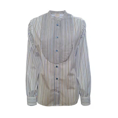 Merci - A Righe Shirt Mc216 In White