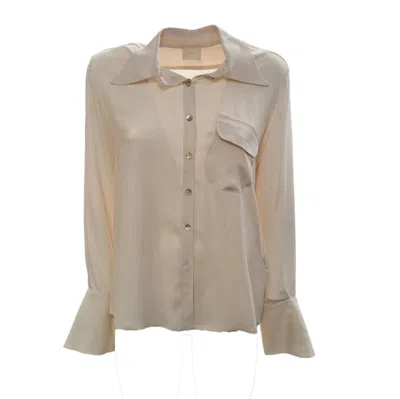 Merci - White Shirt C381 In Orange