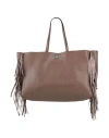 Merci .., Woman Handbag Light Brown Size - Soft Leather In Beige