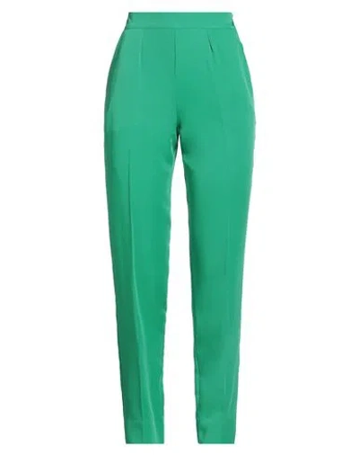 Merci .., Woman Pants Green Size 6 Polyester, Elastane