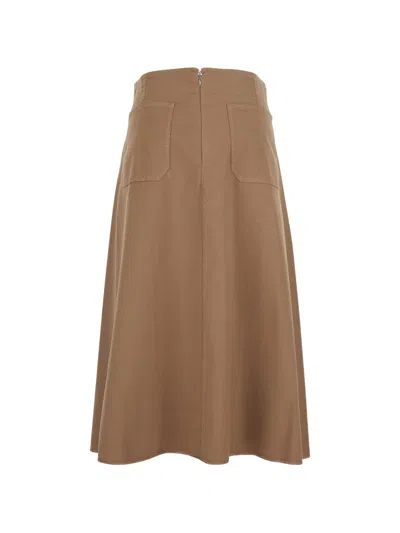 Merci A-line Skirt In Brown