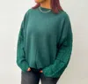 Merci Another Christmas Cable Sleeve Sweater In Hunter Green In Green