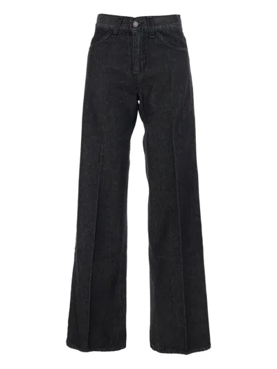 MERCI BELT-LOOPS LOGO-PATCH JEANS