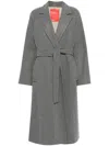 Merci Belted Coat In Grey