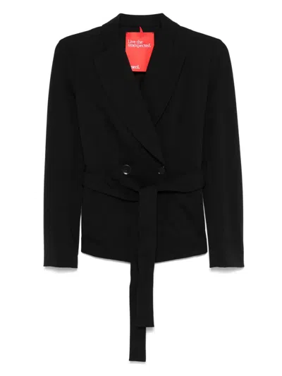Merci Belted Jacket In Black