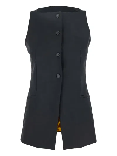 MERCI BUTTON-FASTENING VEST