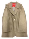 Merci Button Jacket In Neutral