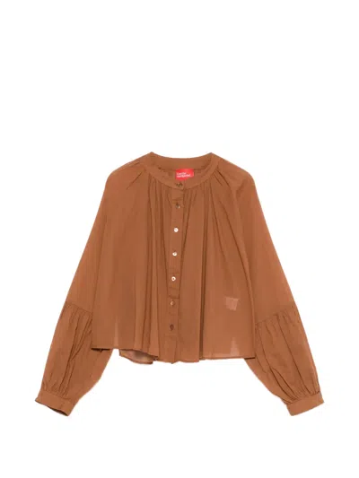 Merci Buttoned Shirt In Brown