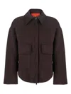 Merci Classic-collar Flap-pocket Jacket In Brown