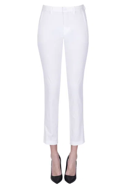 Merci Concealed-fastening Cotton Trousers In Ivory