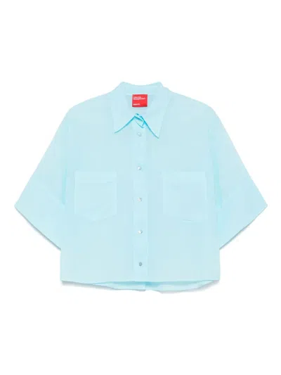 Merci Cotton Shirt In Blue