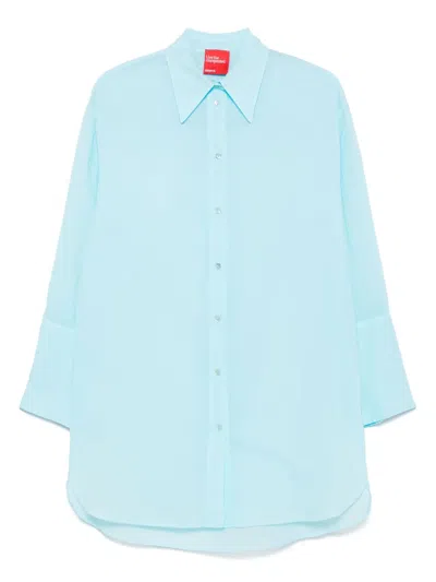 Merci Cotton Shirt In Blue