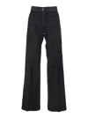 Merci Belt Loop Denim Trousers In Black