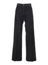 Merci Belt Loop Denim Trousers In Blue