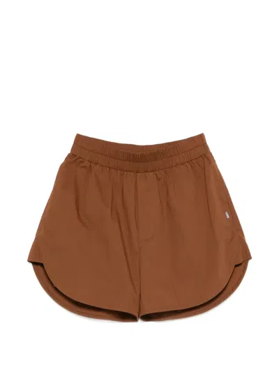 Merci Elasticated-waistband Shorts In Brown