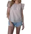 Merci Ellie Top In Taupe In Grey