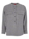 Merci Flap Pockets Check Shirt In Multi