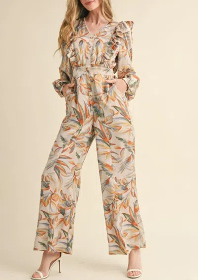Merci France Jumpsuit In Champagne In White
