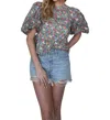 MERCI FULL BLOOM TOP IN COLORFUL FLORAL