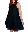 Merci Gabriella Halter Mini Dress In Black In Black