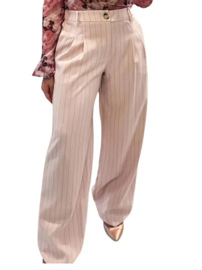 Merci Good Graces Wide Leg Trousers In Soft Pink